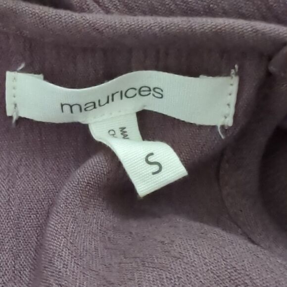 Maurices Purple Short Sleeve Blouse - Picture 4 of 5